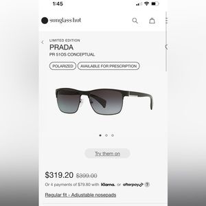 Prada Mens Sunglasses